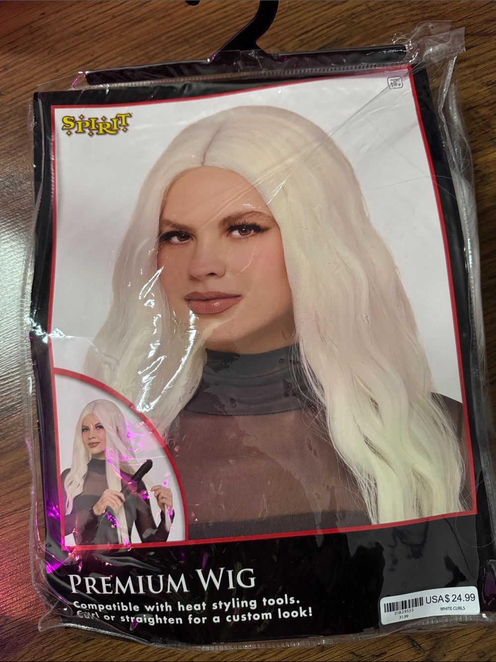 Spirit Womens Long Platinum Blonde Wig - Premium Look 35.B